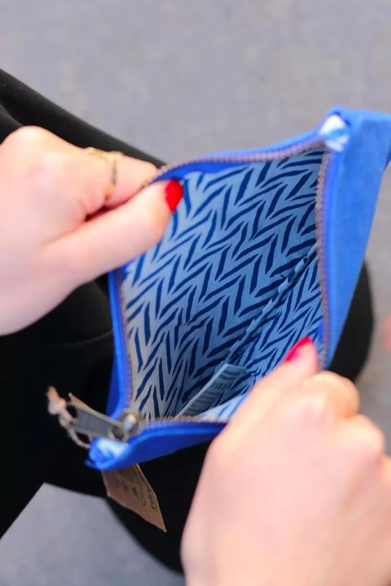 Pochette Lou Bleu Electrique