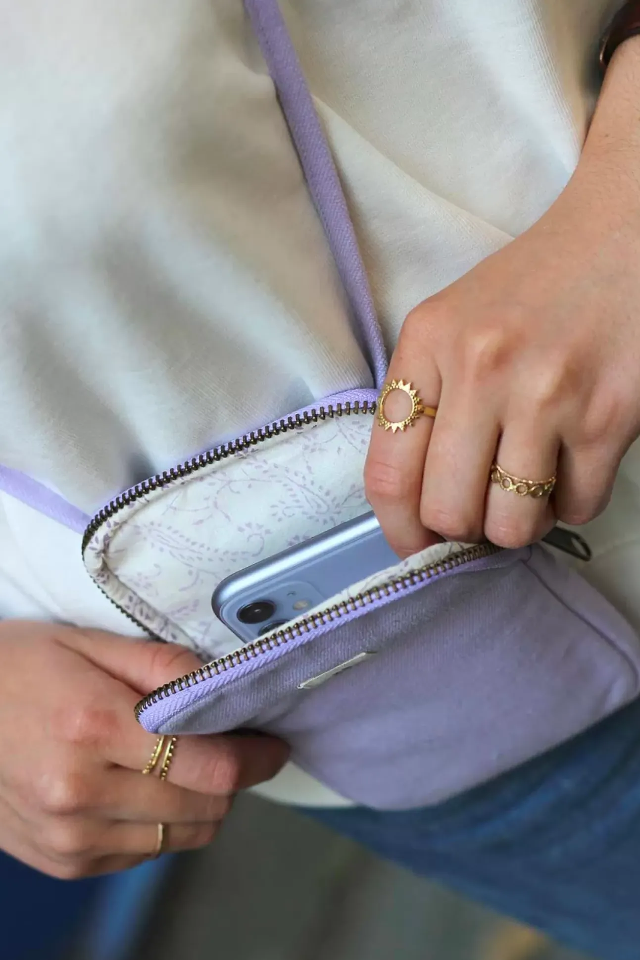 Pochette Téléphone Bill Lilas