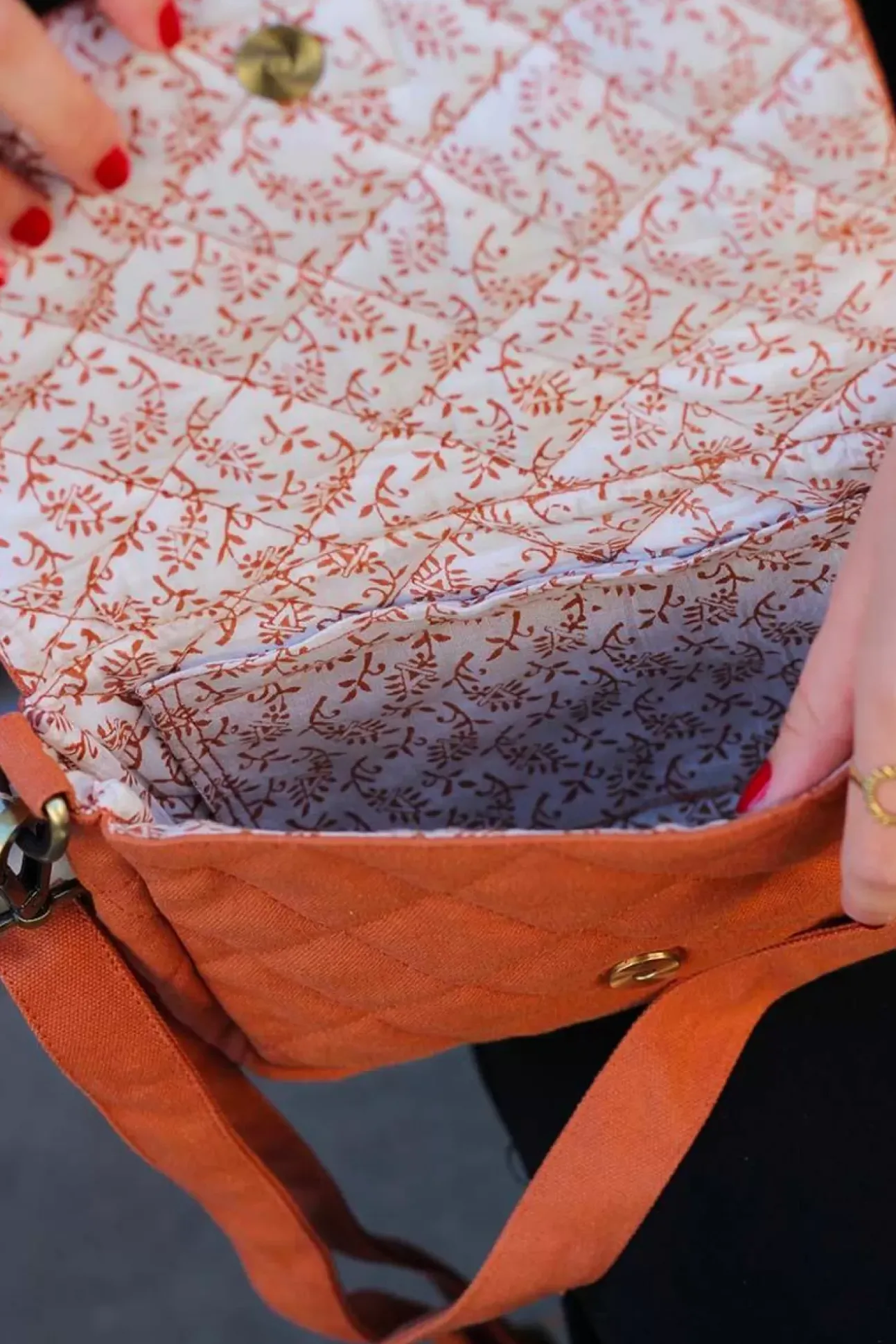 Sac À Main Matelasse Margault Sienne