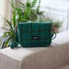 Sac À Main Matelasse Margault Tartan Vert Garden