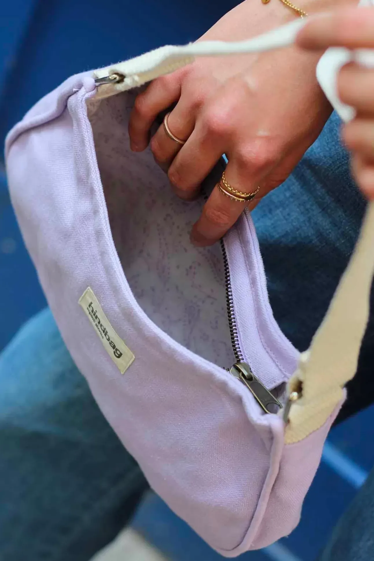 Sac Baguette Romy Lilas