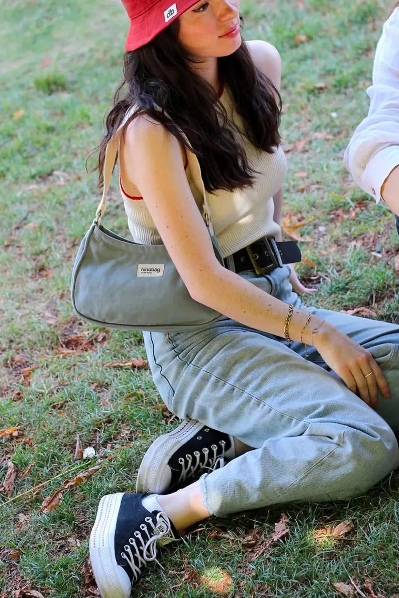 Sac Baguette Romy Sauge