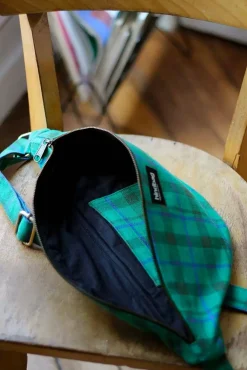 Sac Banane L Sasha Tartan Vert Garden