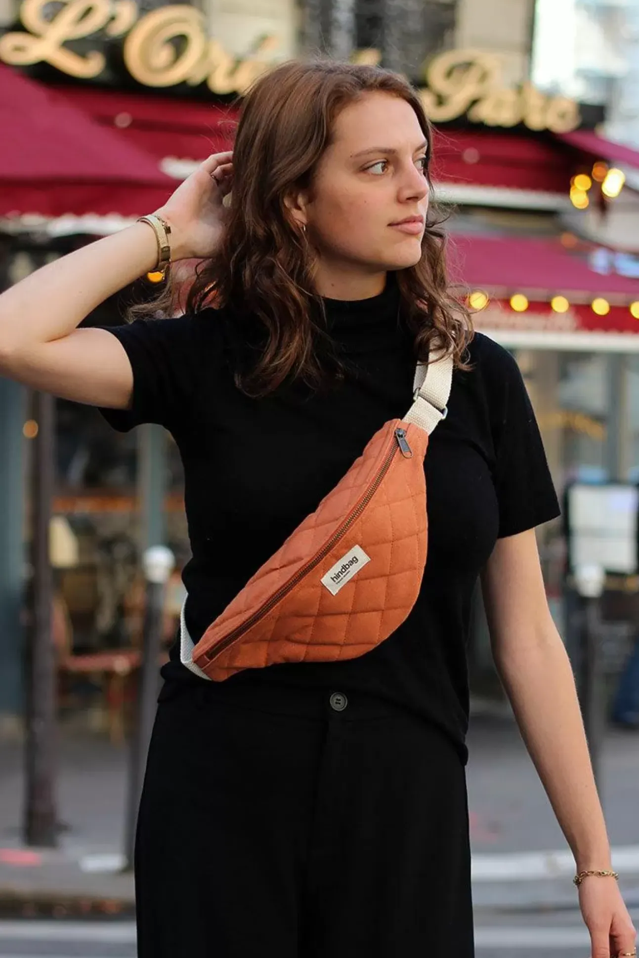 Sac Banane Matelasse Olivia Sienne