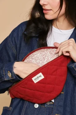 Sac Banane Matelasse Olivia Terracotta