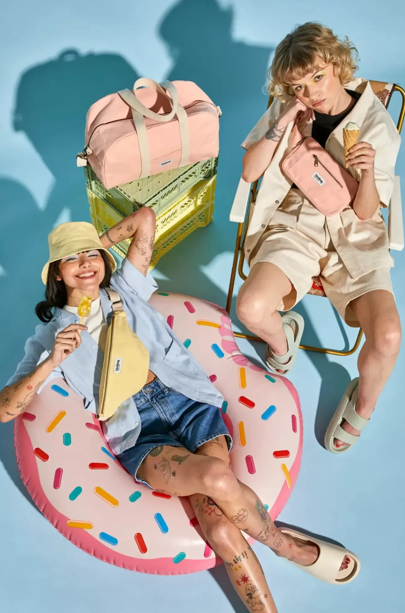 Sac Banane Olivia Citron Givre